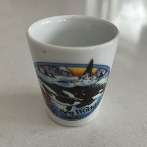 Sea World Shot Glass Souvenir Orca Florida